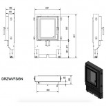Kamīna durvis - FS 8N