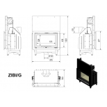 Kamīni Kratki - Kratki Zibi 12 kW BS ar giljotīnu